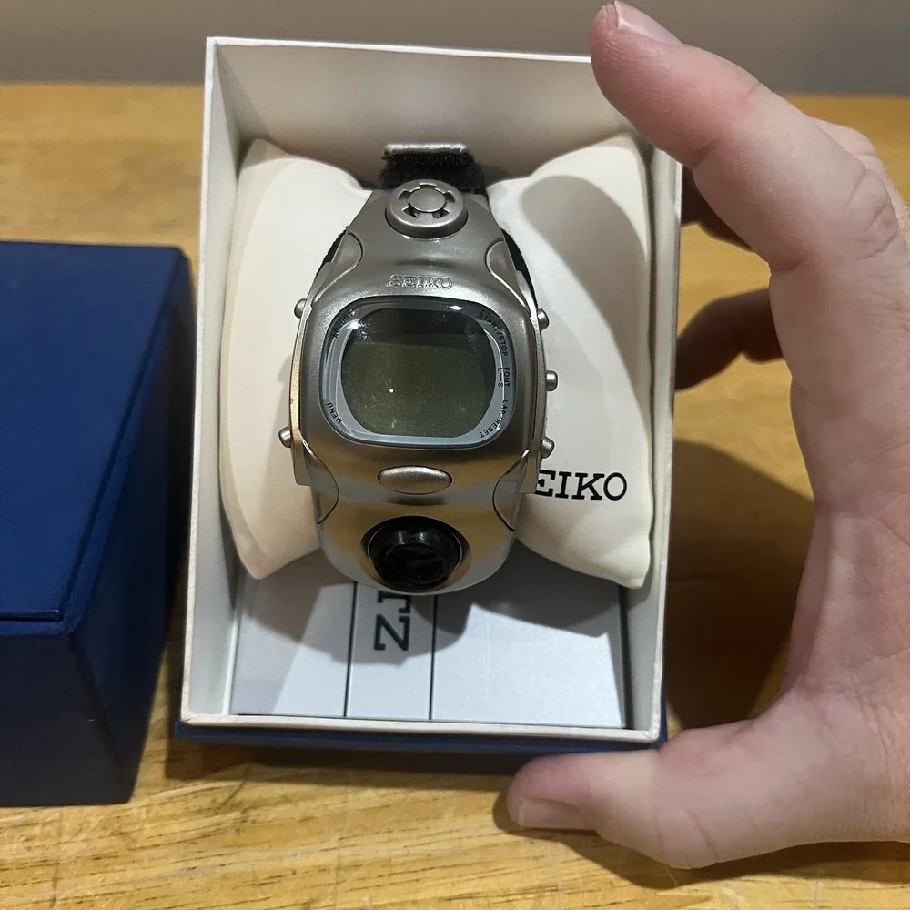 Seiko Airpro SMC005 Inflatable Quartz Vintage Men's Watch Vtg Not Tested See Pic